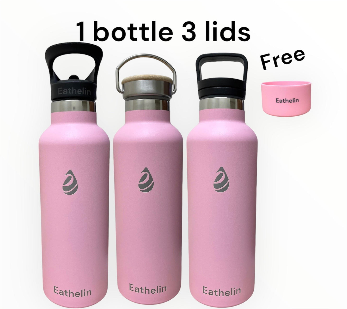 20 oz (600 ml) Stainless Steel Flask - Blush