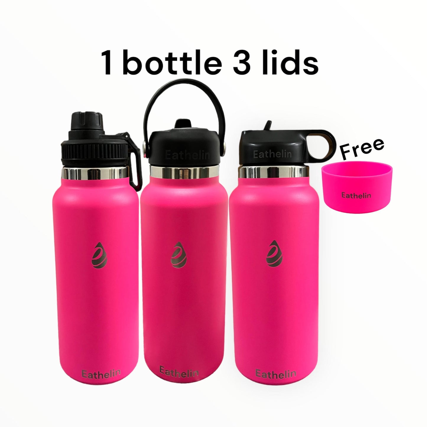 32 oz (950 ml) Stainless Steel Sports Water Bottle - Blossom