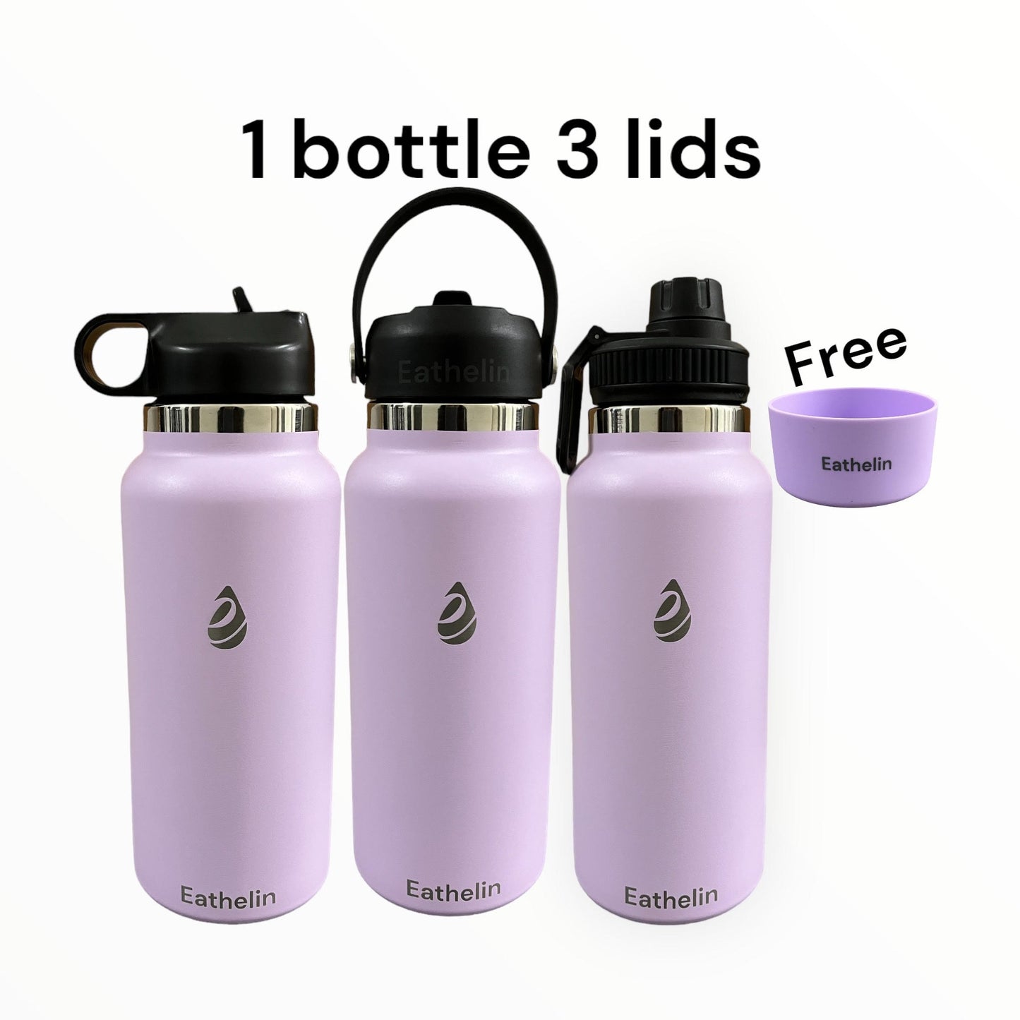 32 oz (950 ml) Stainless Steel Sports Water Bottle - Lilac