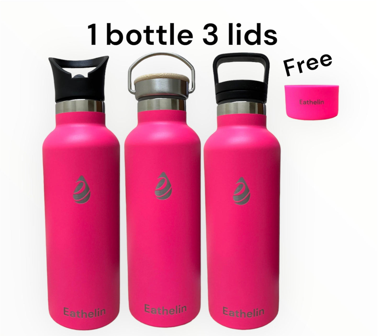 20 oz (600 ml) Stainless Steel Flask - Blossom